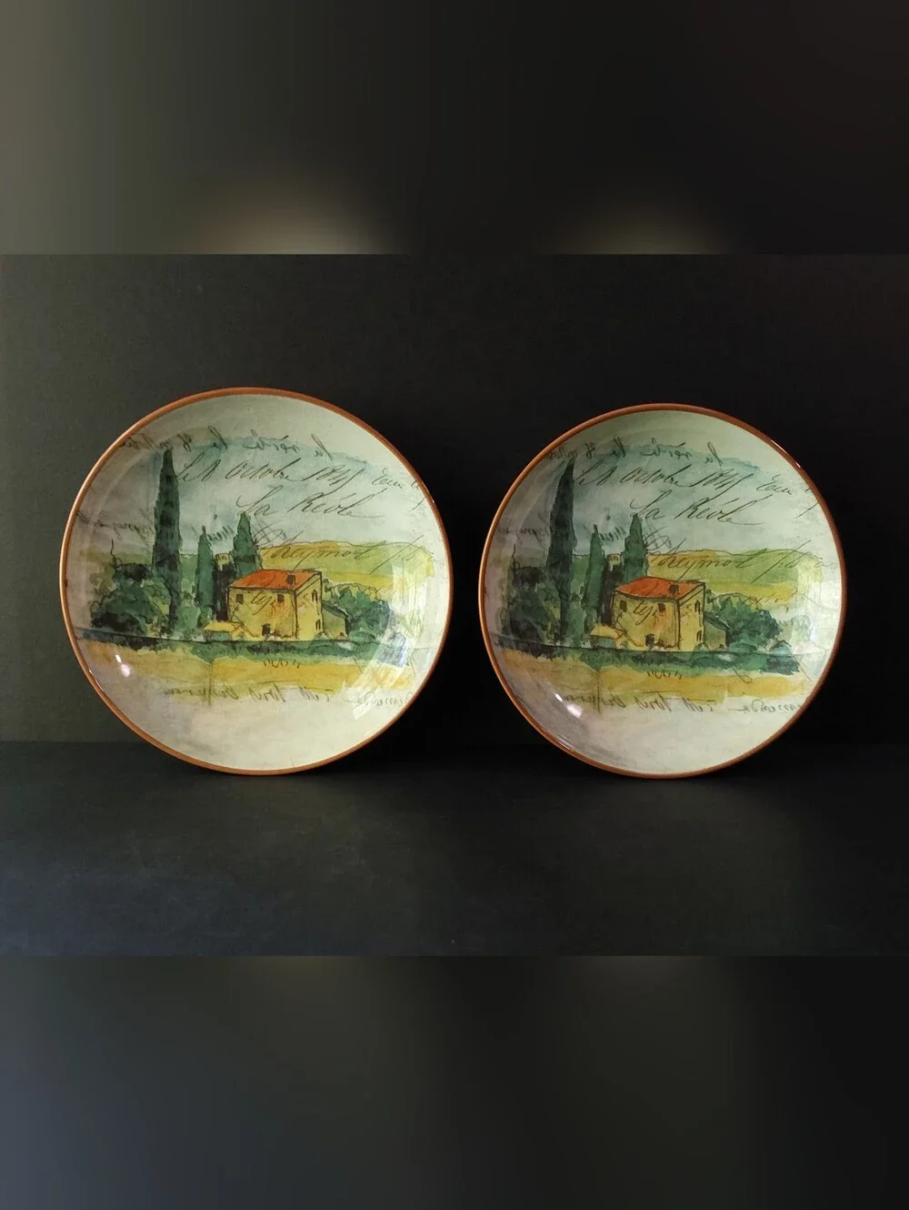 NEW Williams-Sonoma PAYSAGE SOUP/PASTA Bowls 10 in Dia STYLE B